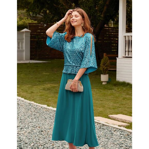 GRACE KARIN Mother of Bride Dresses Large Sequins - Picture 4 of 7